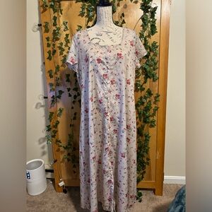 Whimsical floral maxi dress